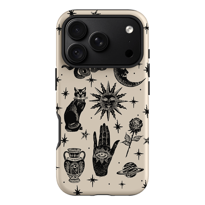 Astro Flash Beige Printed Phone Cases iPhone 18 Pro / Armoured by Veronica Tucker - The Dairy