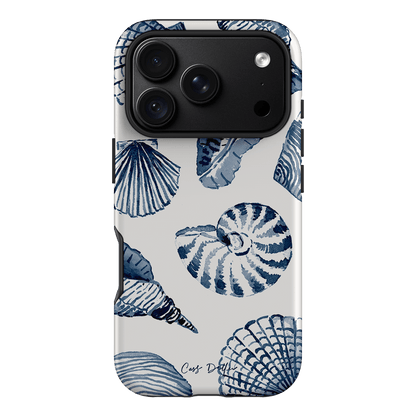 Blue Shells Printed Phone Cases iPhone 18 Pro / Armoured by Cass Deller - The Dairy