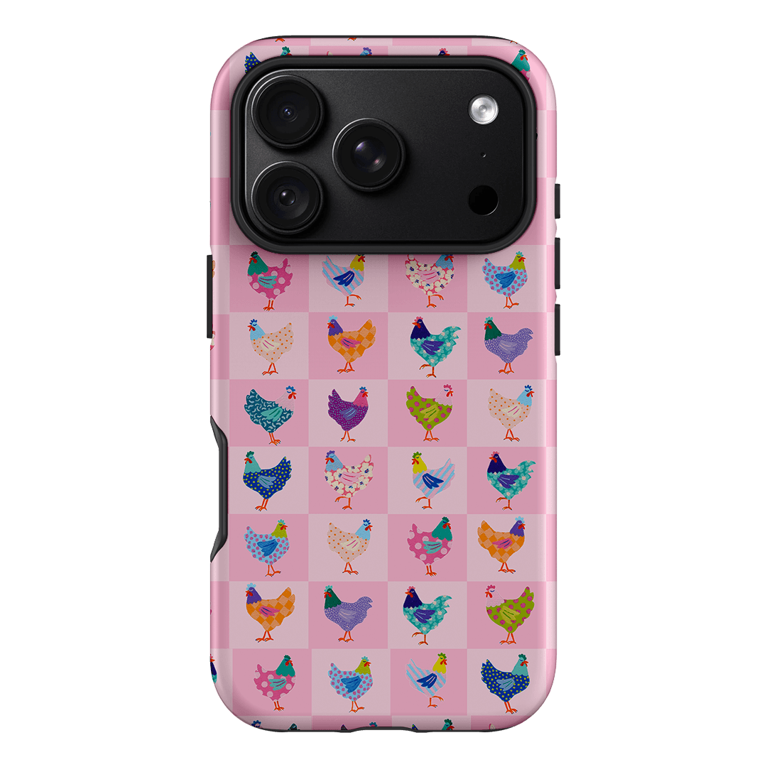 Checkered Chickens Printed Phone Cases iPhone 18 Pro / Armoured by Kayla Henley - The Dairy