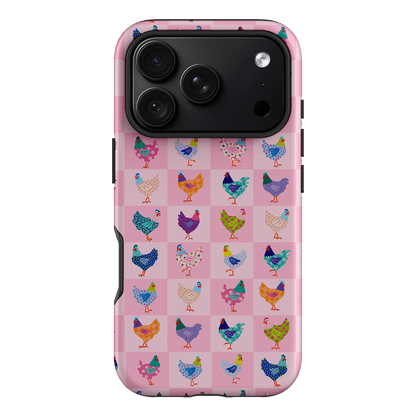Checkered Chickens Printed Phone Cases iPhone 18 Pro / Armoured by Kayla Henley - The Dairy