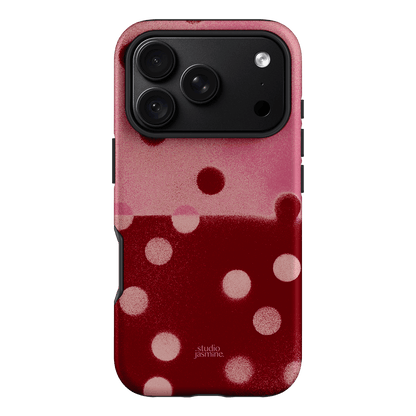 Cherry Polka Dot Printed Phone Cases iPhone 18 Pro / Armoured by Jasmine Dowling - The Dairy