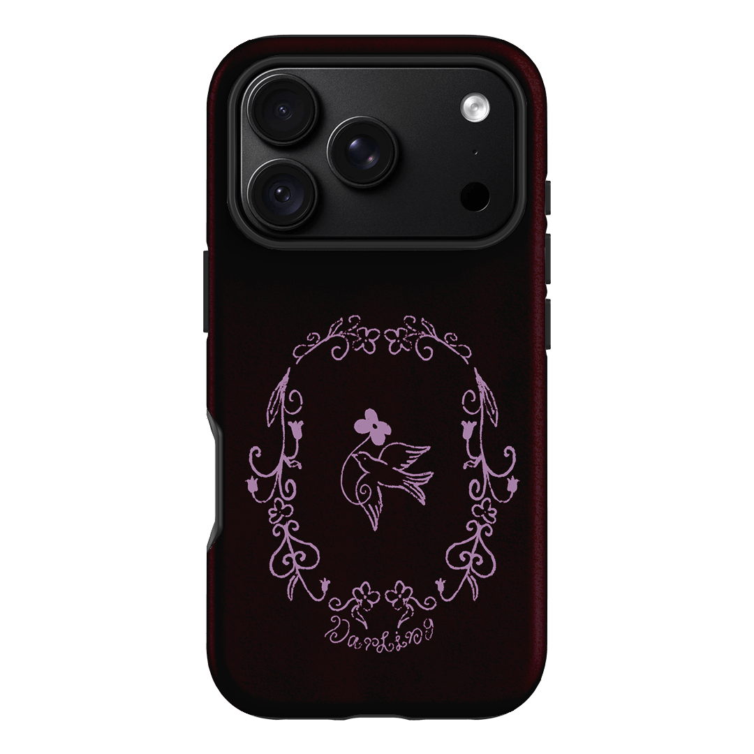 Darling Burgundy Printed Phone Cases by The Dairy - The Dairy