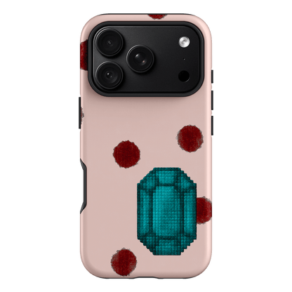 December Turquoise Printed Phone Cases iPhone 18 Pro / Armoured by Joiana - The Dairy