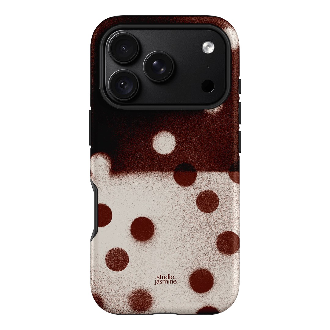 Espresso Polka Dot Printed Phone Cases iPhone 18 Pro / Armoured by Jasmine Dowling - The Dairy
