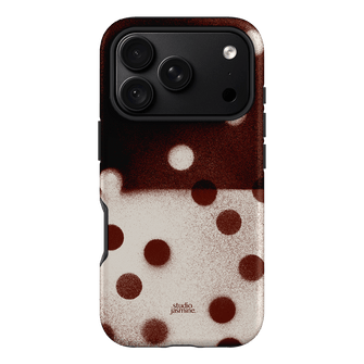 Espresso Polka Dot Printed Phone Cases iPhone 18 Pro / Armoured by Jasmine Dowling - The Dairy