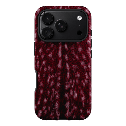 Fawn Burgundy Printed Phone Cases iPhone 18 Pro / Armoured by The Dairy - The Dairy