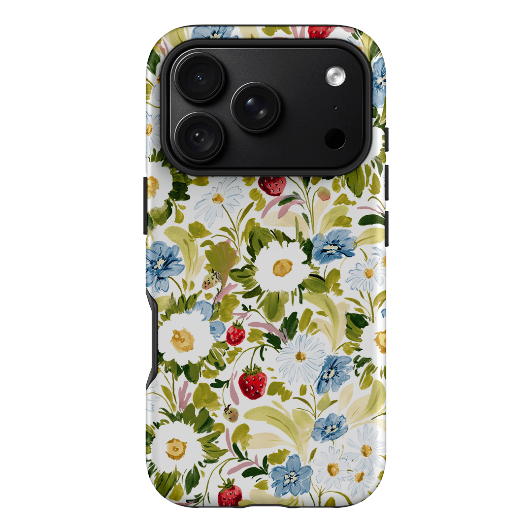 Garden Strawberries Printed Phone Cases iPhone 18 Pro / Armoured by Ellie Mae - The Dairy