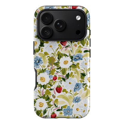 Garden Strawberries Printed Phone Cases iPhone 18 Pro / Armoured by Ellie Mae - The Dairy