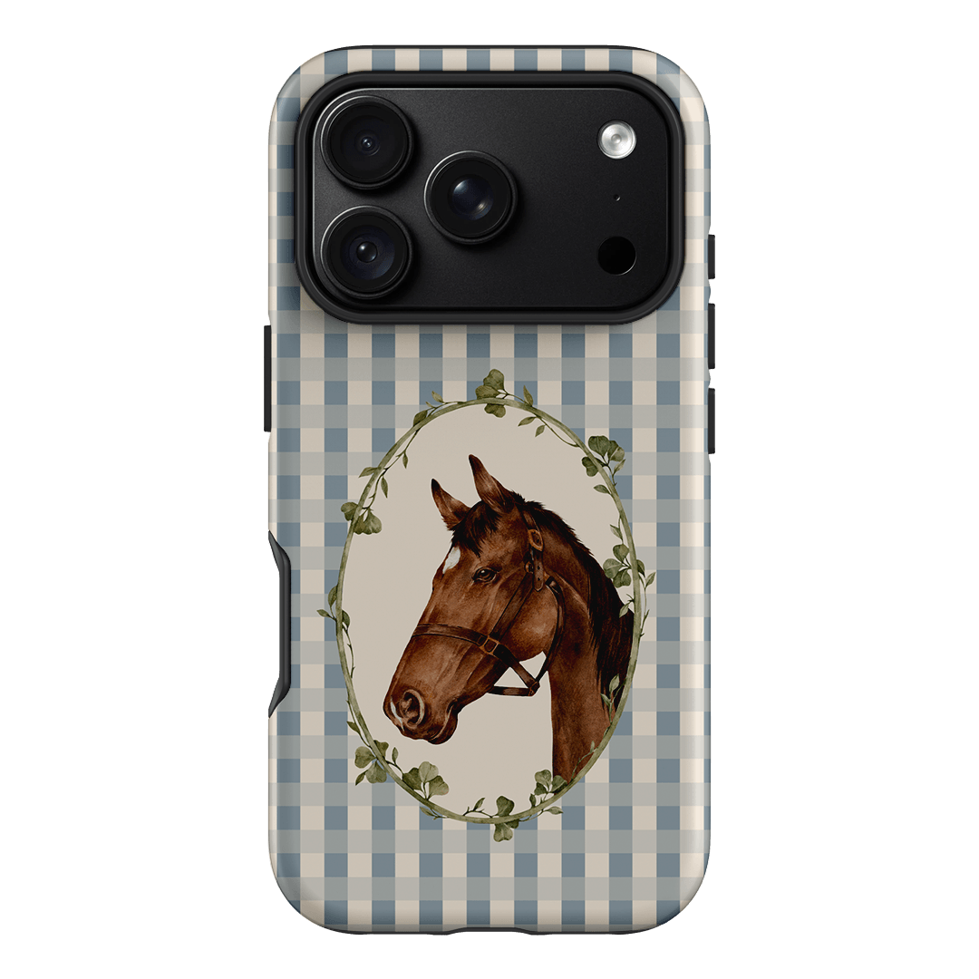 Gingham Horse Printed Phone Cases iPhone 18 Pro / Armoured by Kasiags Art - The Dairy