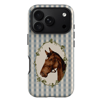 Gingham Horse Printed Phone Cases iPhone 18 Pro / Armoured by Kasiags Art - The Dairy