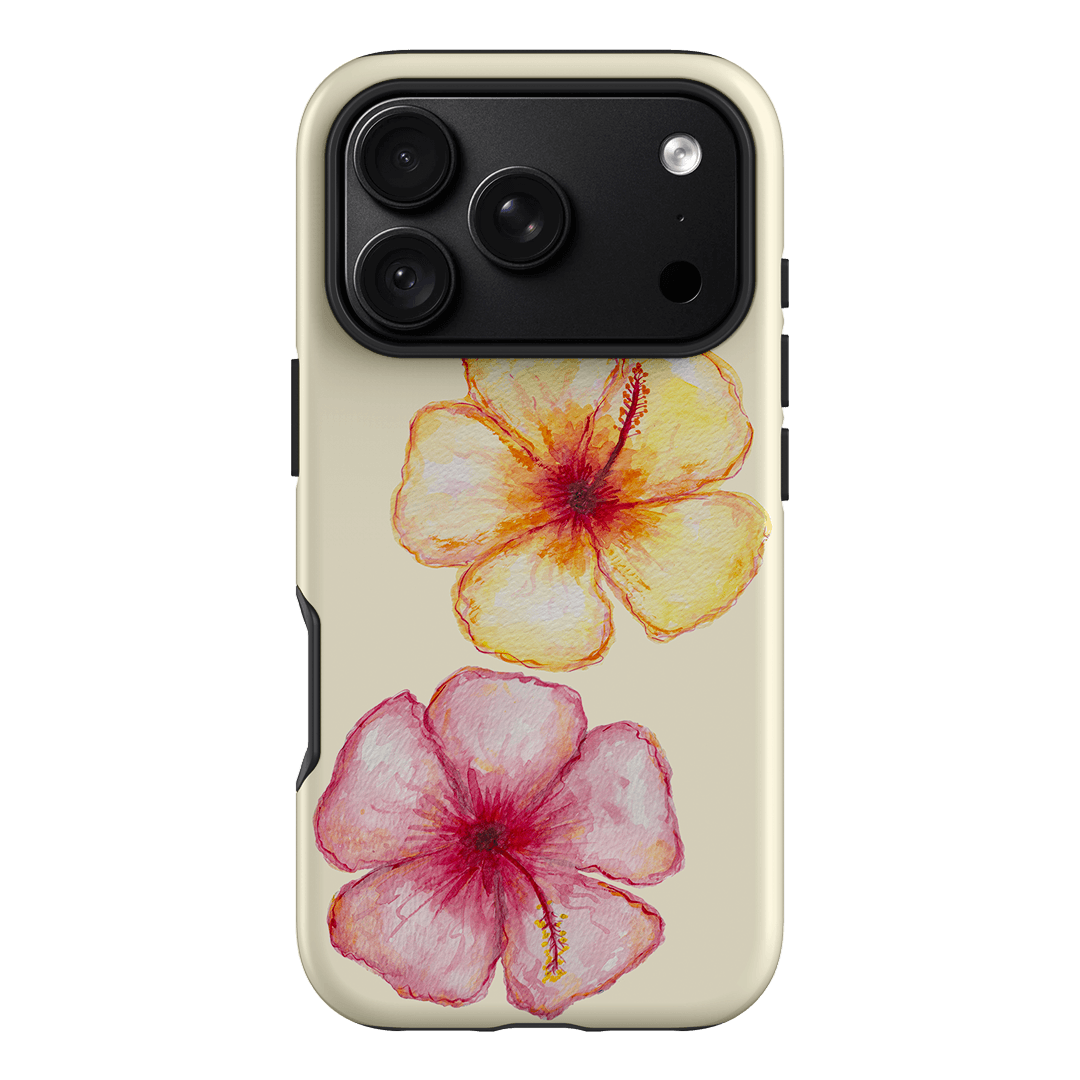Hibiscus Flower Yellow Printed Phone Cases iPhone 18 Pro / Armoured by BG. Studio - The Dairy