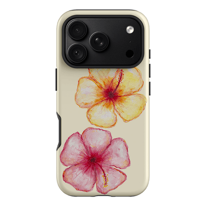 Hibiscus Flower Yellow Printed Phone Cases iPhone 18 Pro / Armoured by BG. Studio - The Dairy