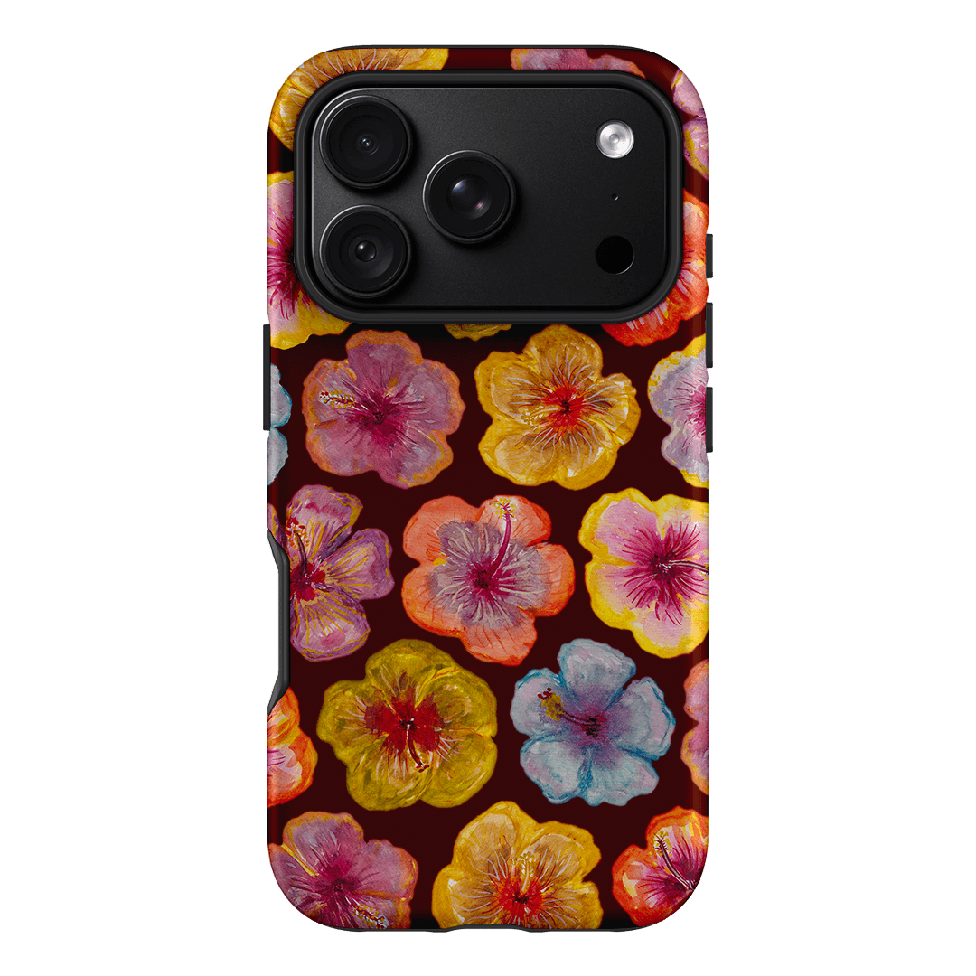 Hibiscus Holiday Rouge Printed Phone Cases iPhone 18 Pro / Armoured by BG. Studio - The Dairy