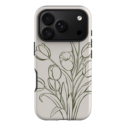 Inked Tulips Printed Phone Cases iPhone 18 Pro / Armoured by Typoflora - The Dairy