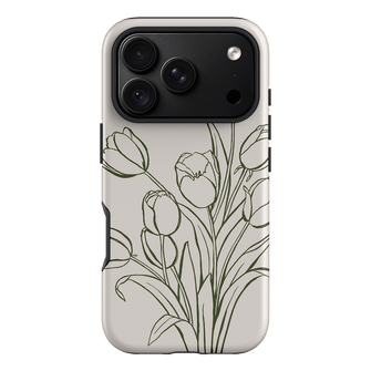 Inked Tulips Printed Phone Cases iPhone 18 Pro / Armoured by Typoflora - The Dairy