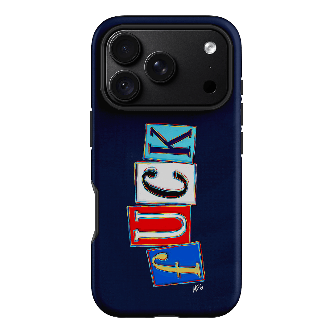 Lil Fcks Blue Printed Phone Cases iPhone 18 Pro / Armoured by Margarbs Art - The Dairy