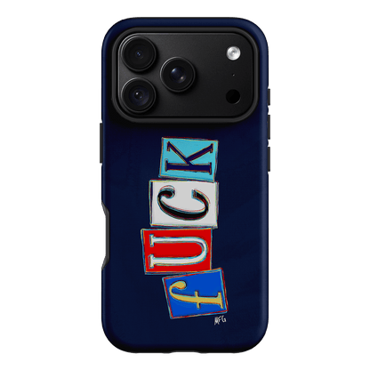 Lil Fcks Blue Printed Phone Cases iPhone 18 Pro / Armoured by Margarbs Art - The Dairy