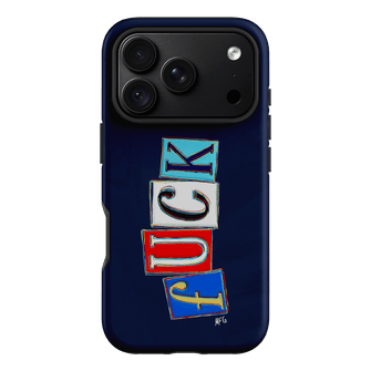 Lil Fcks Blue Printed Phone Cases iPhone 18 Pro / Armoured by Margarbs Art - The Dairy