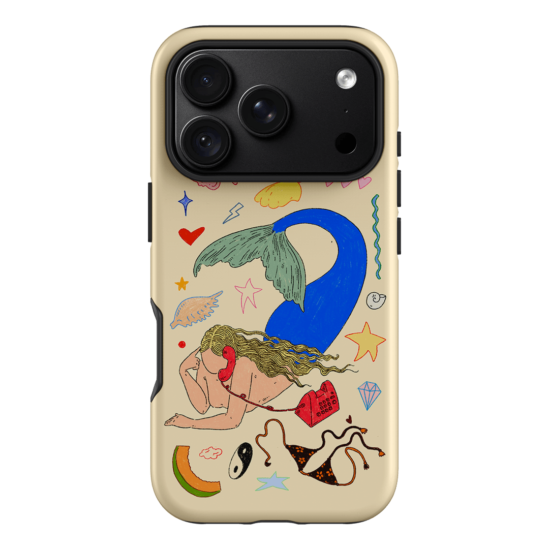 Mermaid Salad Cream Printed Phone Cases iPhone 18 Pro / Armoured by Easty Beasty - The Dairy