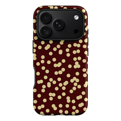 Mini Confetti Burgundy Butter Printed Phone Cases iPhone 18 Pro / Armoured by Veronica Tucker - The Dairy