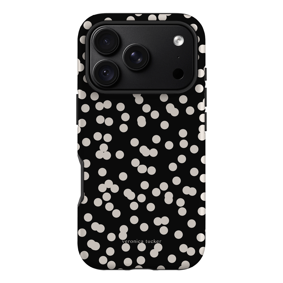 Mini Confetti Noir Printed Phone Cases iPhone 18 Pro / Armoured by Veronica Tucker - The Dairy