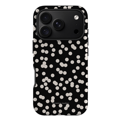 Mini Confetti Noir Printed Phone Cases iPhone 18 Pro / Armoured by Veronica Tucker - The Dairy