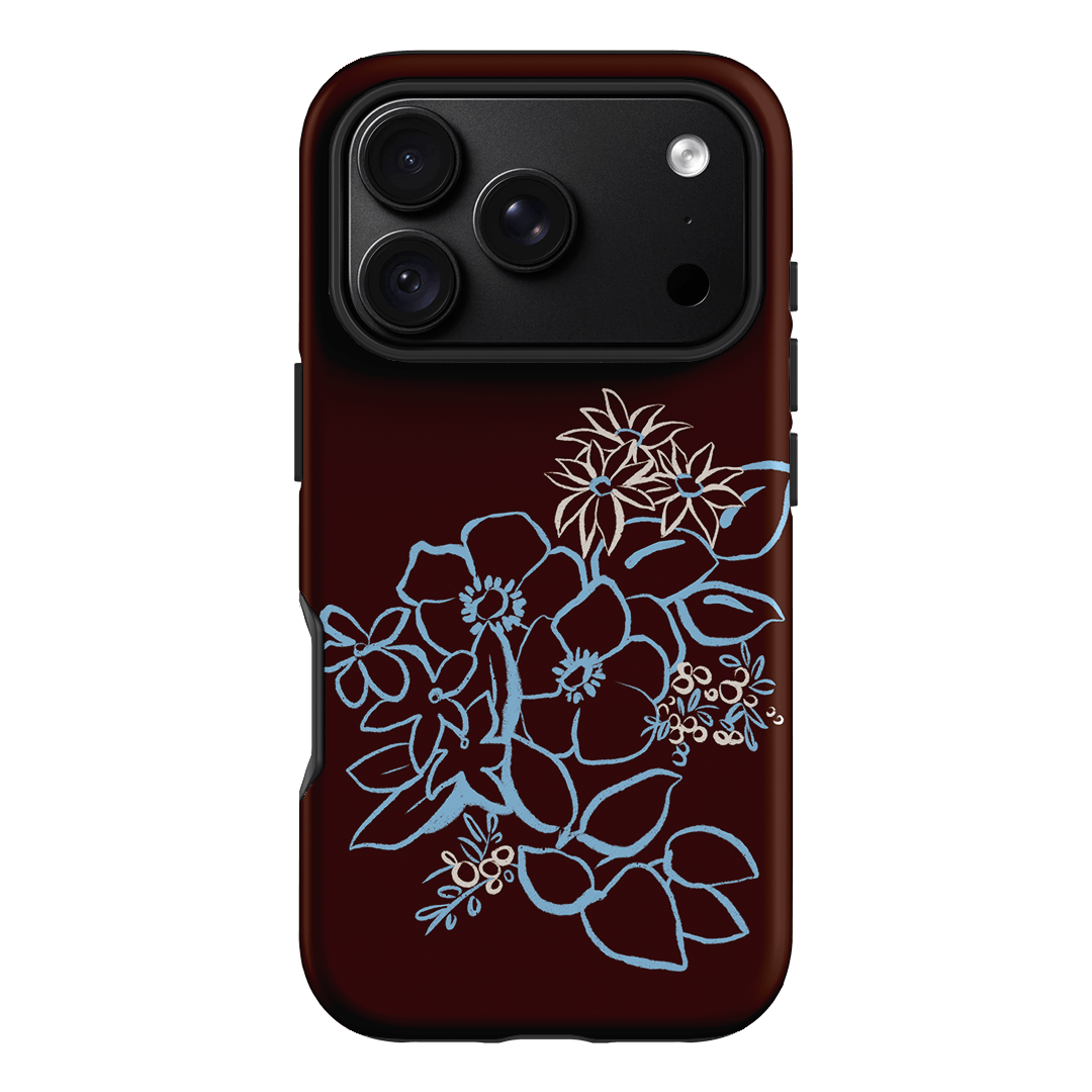 Mocha Posy Printed Phone Cases iPhone 18 Pro / Armoured by Typoflora - The Dairy