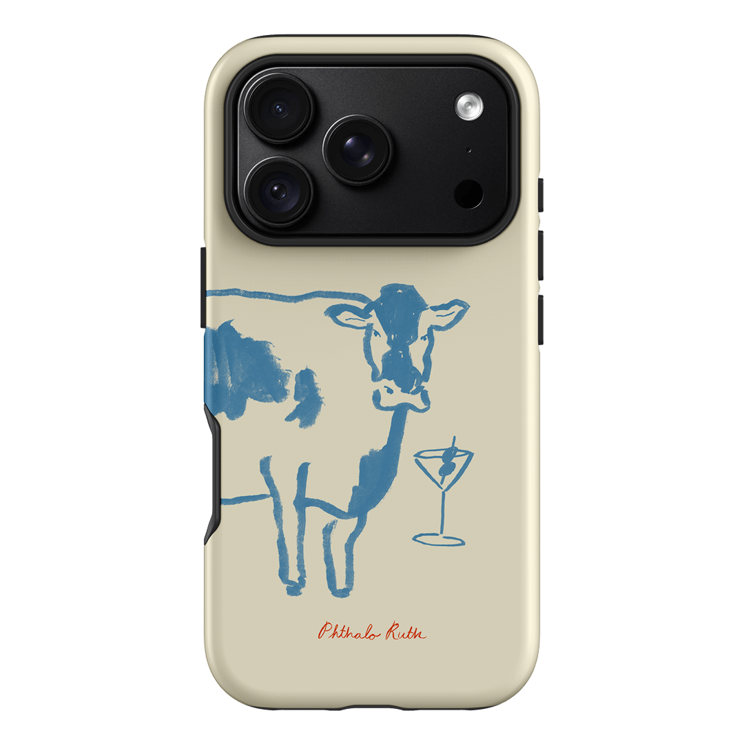 Mootini Blue Printed Phone Cases iPhone 18 Pro / Armoured by Phthalo Ruth - The Dairy