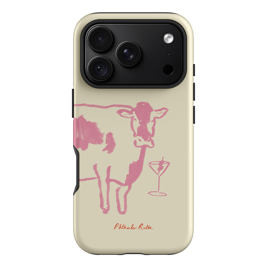 Mootini Pink Printed Phone Cases iPhone 18 Pro / Armoured by Phthalo Ruth - The Dairy