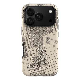 Paisley Ecru Printed Phone Cases iPhone 18 Pro / Armoured by The Dairy - The Dairy