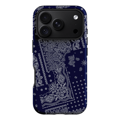 Paisley Indigo Printed Phone Cases iPhone 18 Pro / Armoured by The Dairy - The Dairy