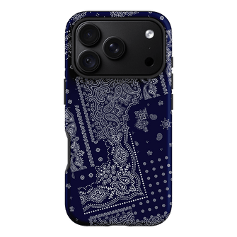 Paisley Indigo Printed Phone Cases iPhone 18 Pro / Armoured by The Dairy - The Dairy