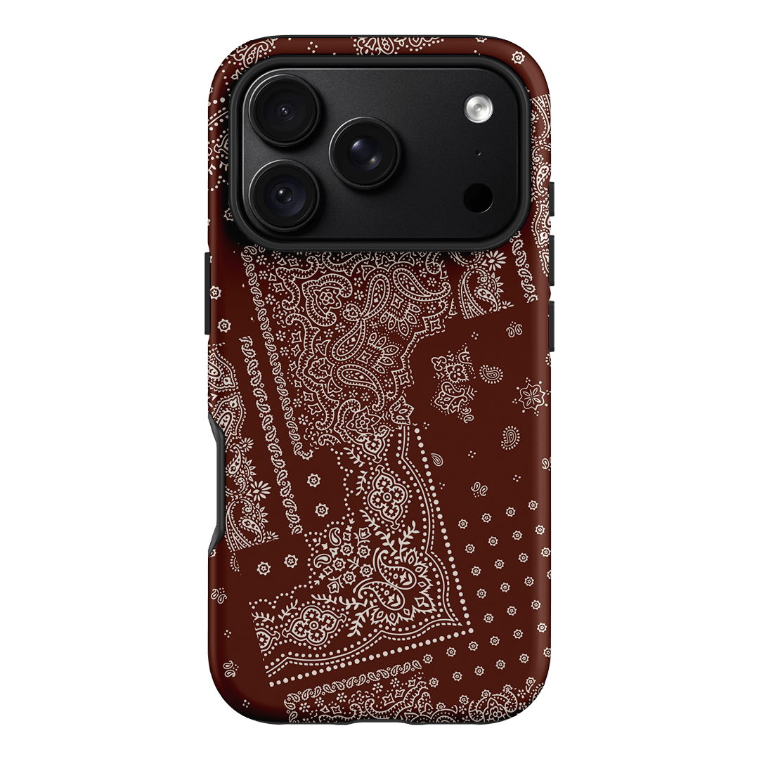 Paisley Cinnamon Printed Phone Cases iPhone 18 Pro / Armoured by The Dairy - The Dairy