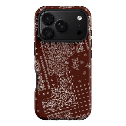 Paisley Cinnamon Printed Phone Cases iPhone 18 Pro / Armoured by The Dairy - The Dairy