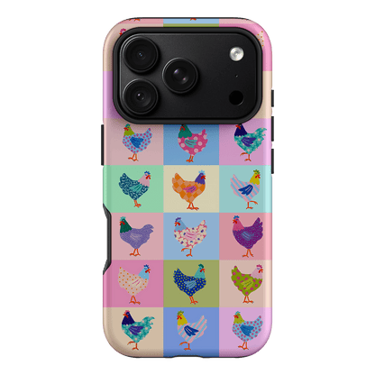 Pastel Chickens Printed Phone Cases iPhone 18 Pro / Armoured by Kayla Henley - The Dairy