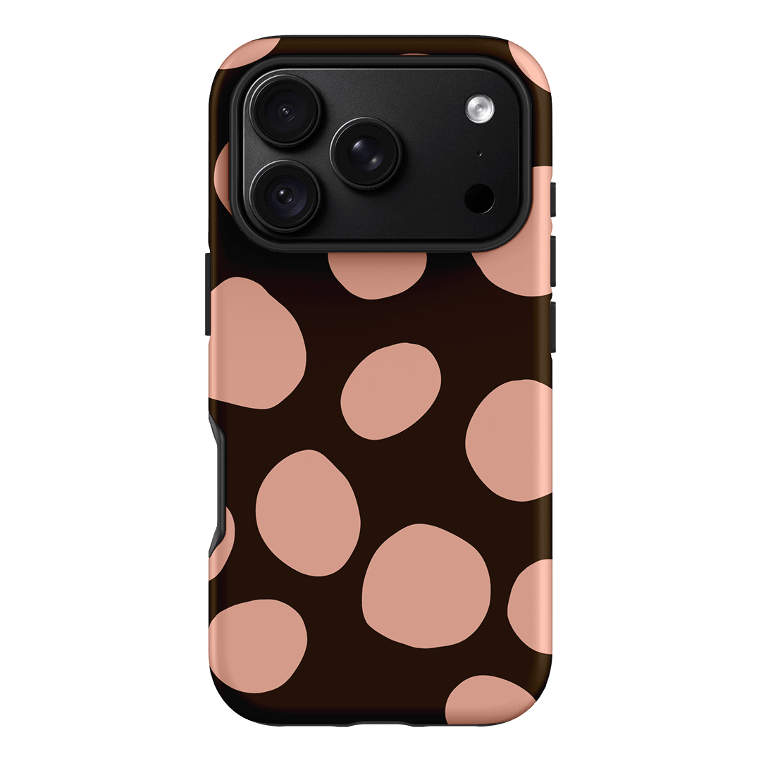 Pebbles Chocolate Pink Printed Phone Cases iPhone 18 Pro / Armoured by Veronica Tucker - The Dairy