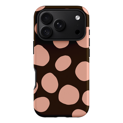 Pebbles Chocolate Pink Printed Phone Cases iPhone 18 Pro / Armoured by Veronica Tucker - The Dairy
