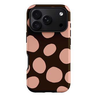 Pebbles Chocolate Pink Printed Phone Cases iPhone 18 Pro / Armoured by Veronica Tucker - The Dairy