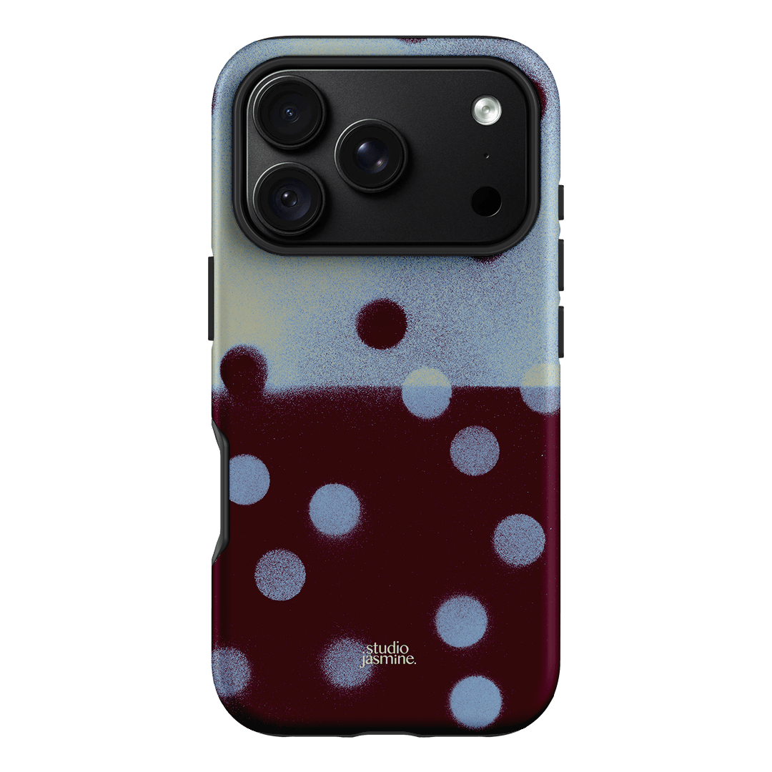 Plum Polka Dot Printed Phone Cases iPhone 18 Pro / Armoured by Jasmine Dowling - The Dairy