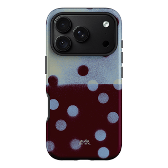 Plum Polka Dot Printed Phone Cases iPhone 18 Pro / Armoured by Jasmine Dowling - The Dairy