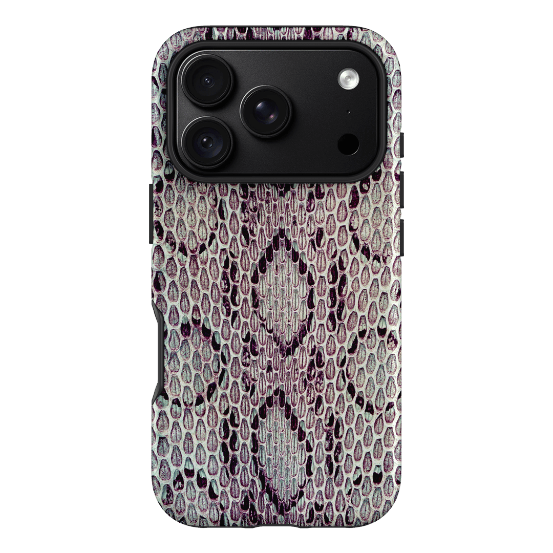 Plum Python Printed Phone Cases iPhone 18 Pro / Armoured by The Dairy - The Dairy