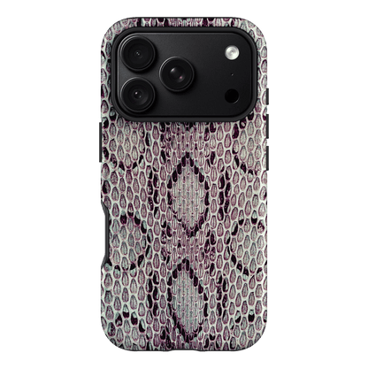 Plum Python Printed Phone Cases iPhone 18 Pro / Armoured by The Dairy - The Dairy