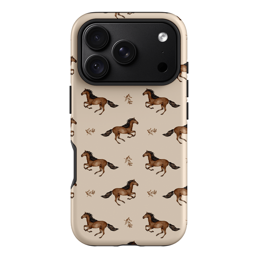 Running Horse Printed Phone Cases iPhone 18 Pro / Armoured by Kasiags Art - The Dairy