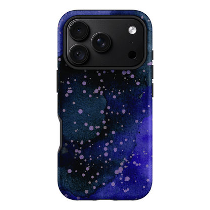 Spotty Navy Printed Phone Cases iPhone 18 Pro / Armoured by The Dairy - The Dairy