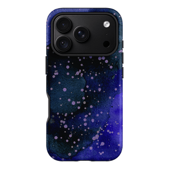 Spotty Navy Printed Phone Cases iPhone 18 Pro / Armoured by The Dairy - The Dairy