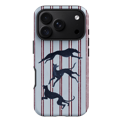 Stripey Hounds Printed Phone Cases iPhone 18 Pro / Armoured by Lisa Hu - The Dairy