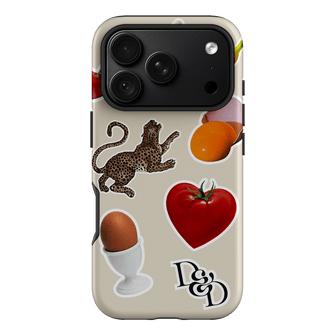Sunday Stickers Cream Printed Phone Cases by Desmond & Dempsey - The Dairy
