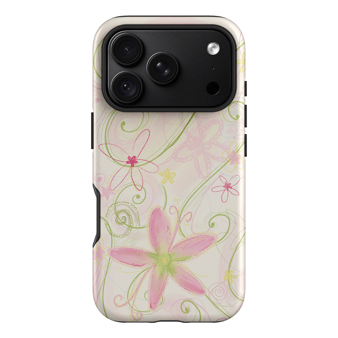Swirl Pink Printed Phone Cases iPhone 18 Pro / Armoured by Kayla Carr - The Dairy