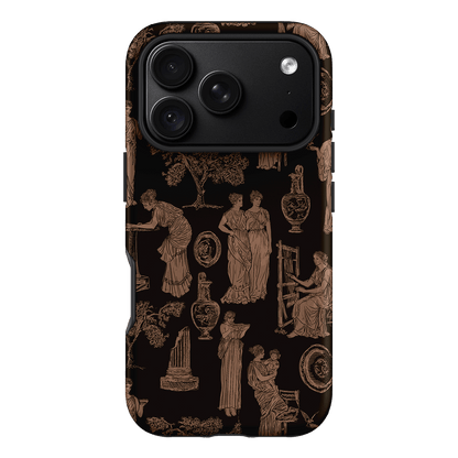 Symposium Burnt Umber Printed Phone Cases iPhone 18 Pro / Armoured by Veronica Tucker - The Dairy