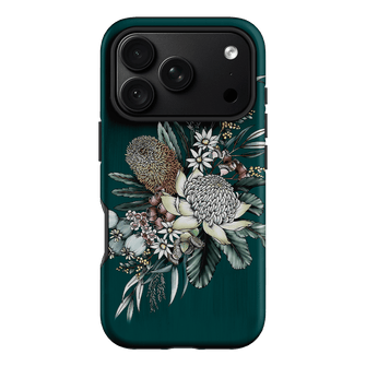 Teal Native Printed Phone Cases iPhone 18 Pro / Armoured by Typoflora - The Dairy
